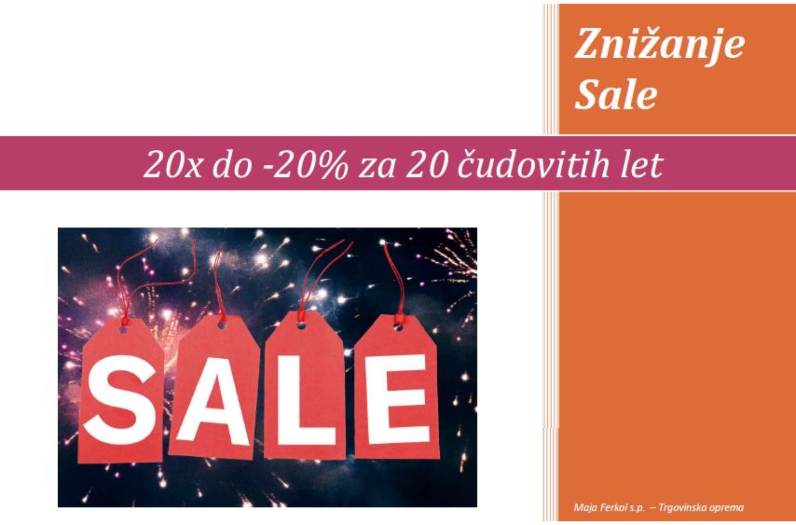 ZNIŽANJE, SALE, AKCIJA