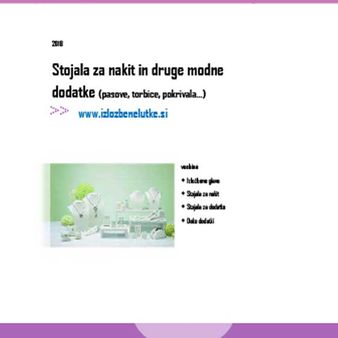 Stojala za nakit in druge modne dodatke