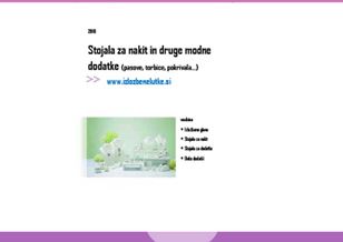 Stojala za nakit in druge modne dodatke