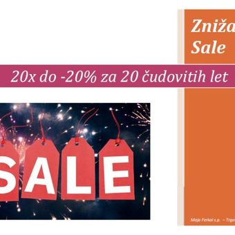 20x do -20% za 20 čudovitih let